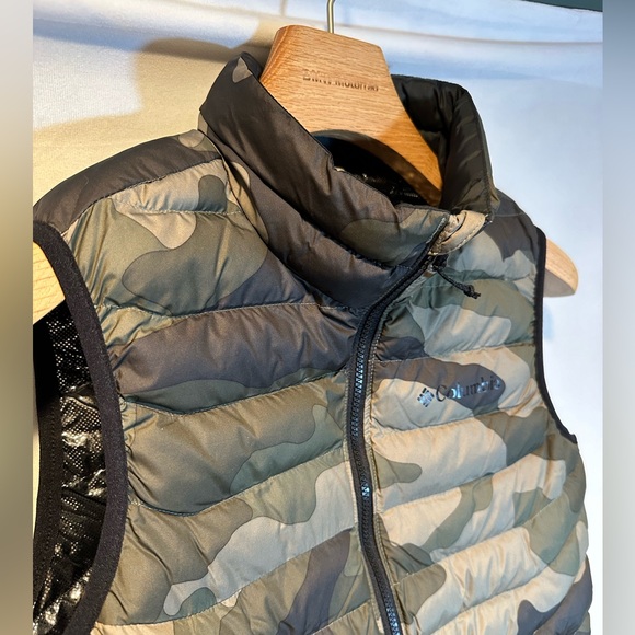 NWT! Columbia Omini Heat Stone Green Mod Camo Print Powder Lite™ Vest Men Size S - Picture 9 of 15